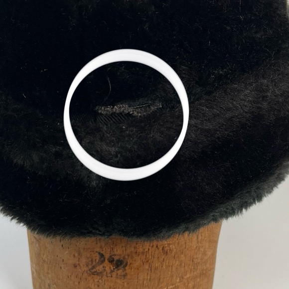 Vintage Dark Brown Faux Fur Winter Cap Unisex (22" Circumference) - Picture 13 of 15